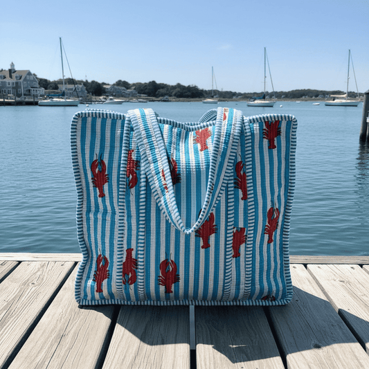 Blue Lobster Tote