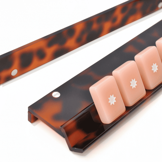 Hawksbill Heritage Mahjong Rack and Pusher, Set of 4