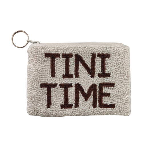 Tini Time Beaded Coin Purse