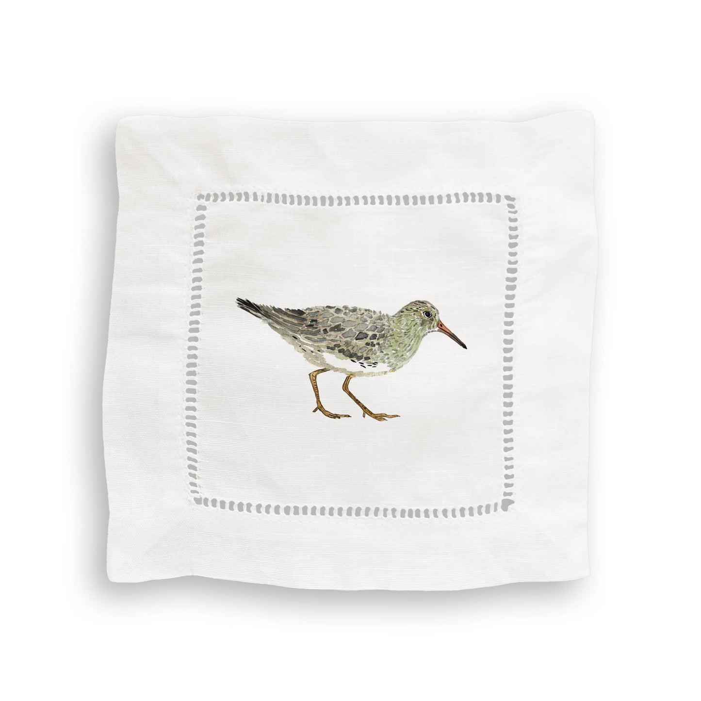 Sea Birds Mixed Linen Cocktail Napkin Set