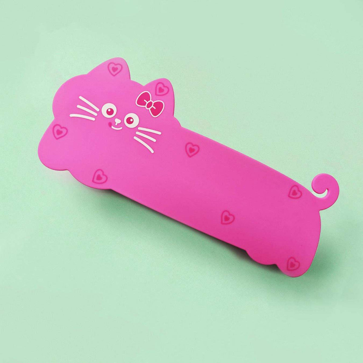 Pencil Case Cute Kitty Silicone For School Use