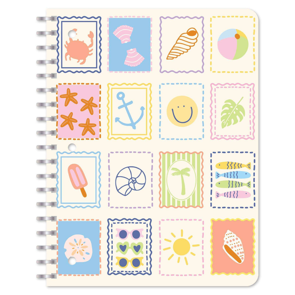 Beach Days Coastal-Inspired Spiral Notebook