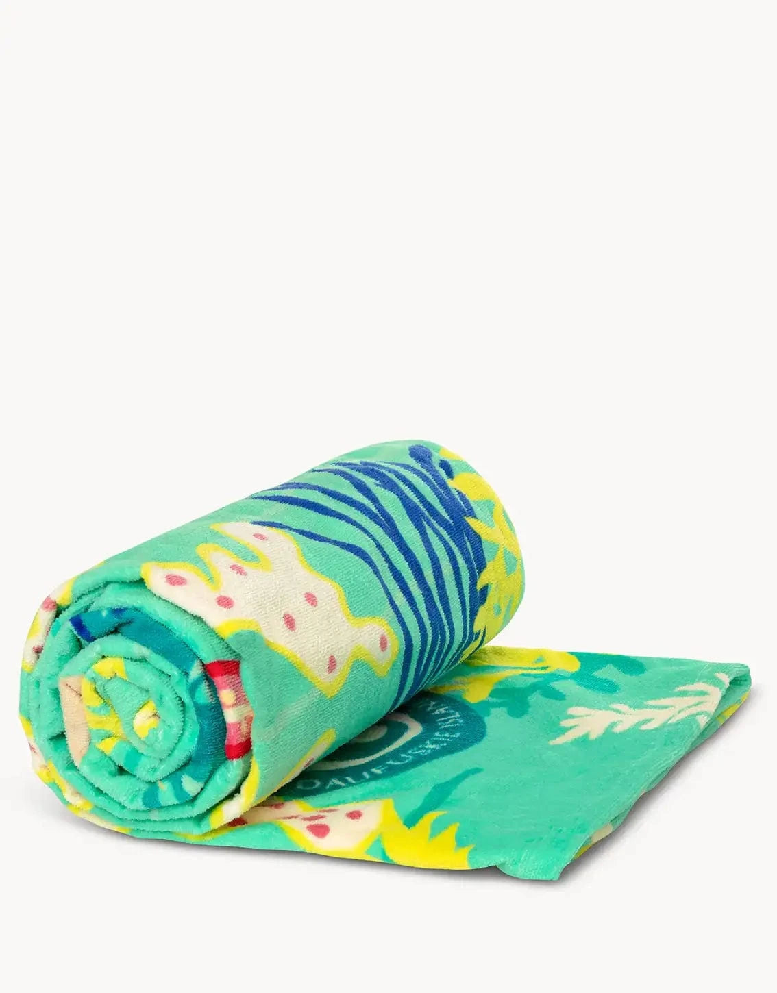 Golden Mermaid Beach Towel