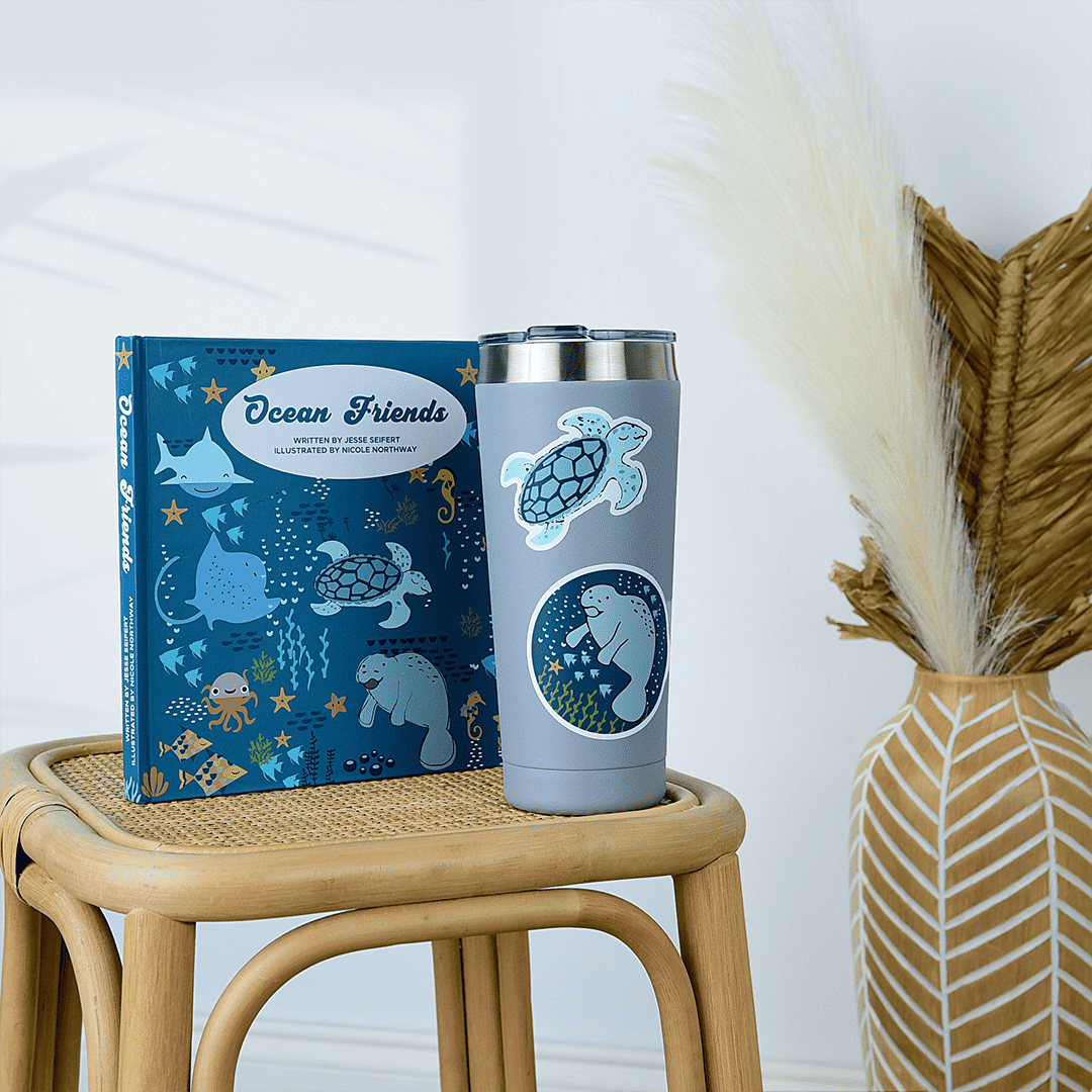 Manatee Ocean Under the Sea Sticker