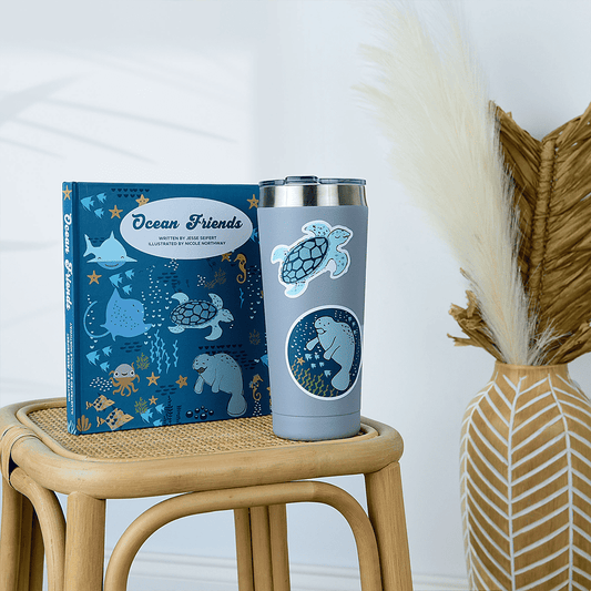 Manatee Ocean Under the Sea Sticker