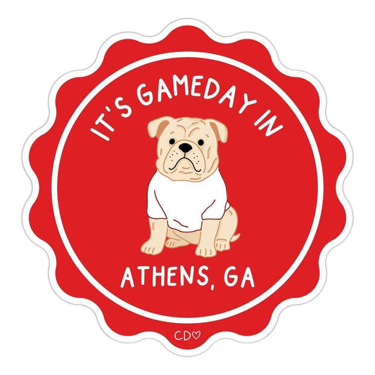 Athens Football Game Day Mascot Decal Sticker