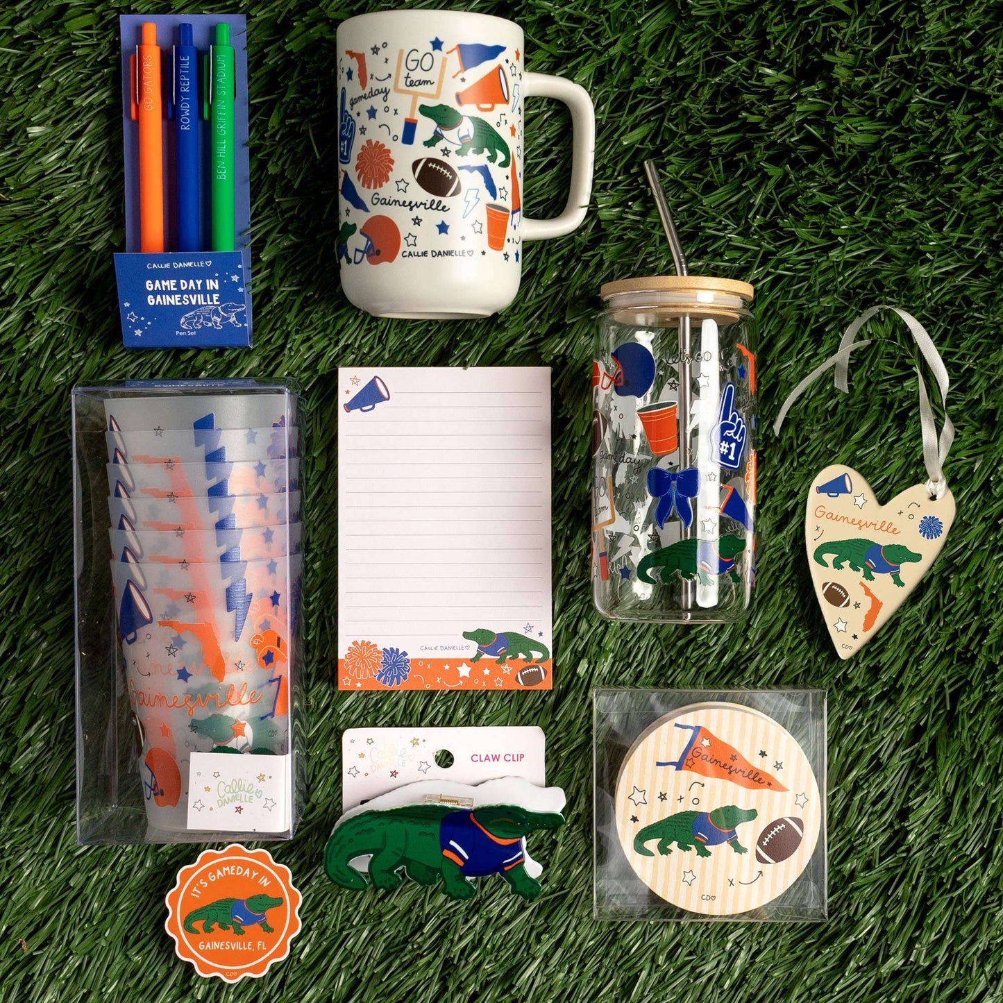 Gainesville Football Game Day Paper Coasters - Set of 10