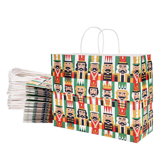 Christmas Nutcracker Paper Holiday Bags