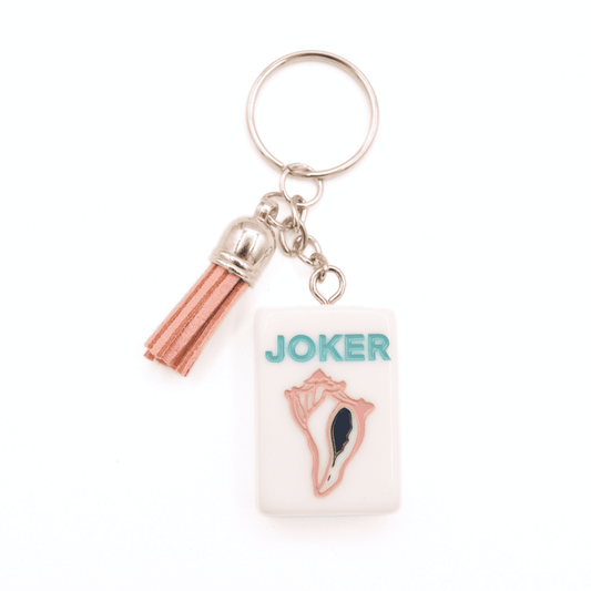 Mahjong Tile Keychain Whelk Joker