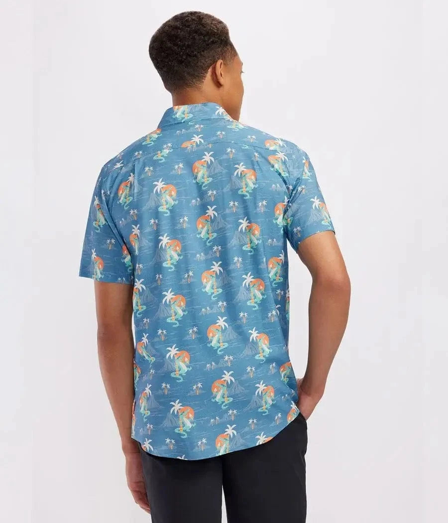 Gator Flavor Men's Hawaiian Shirt - Fun Novelty Button Down