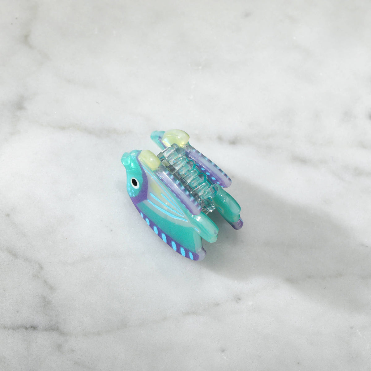 Eco-Friendly Mini Seafoam Reef Fish Hair Clip