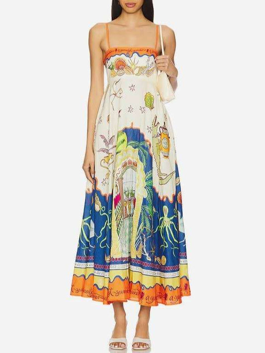 Unique Jellyfish & Sea World Graphic Sundress