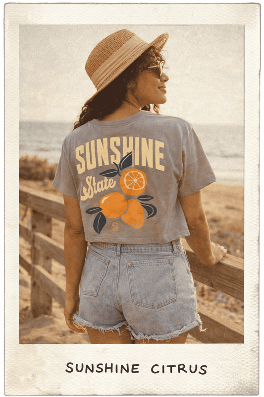 Citrus Coast Crop T-Shirt | Florida Graphic Tee