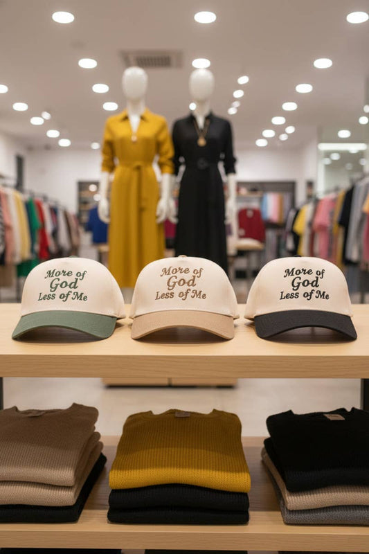 More Of God Less Of Me Two Tone Cotton Hat