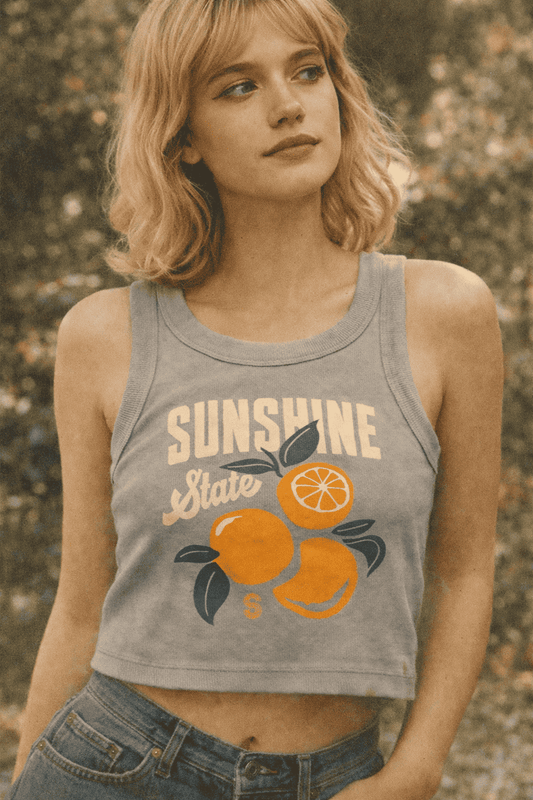 Citrus Coast Crop Tank | Florida Graphic Tank