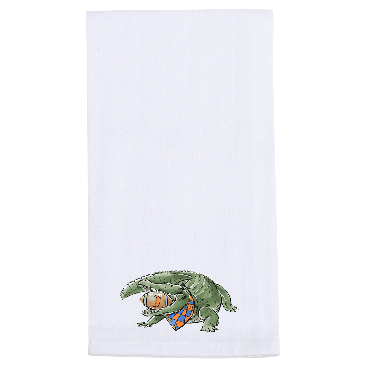 Alligator with Football Tea Towel