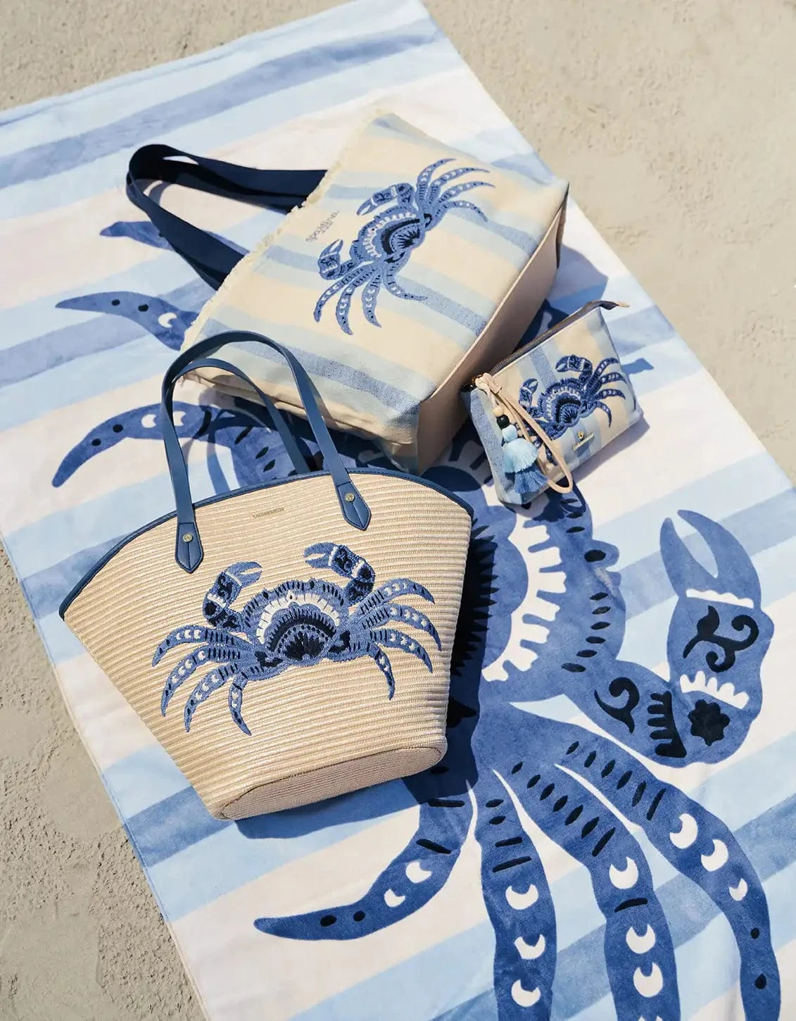 Beach Towel Blue Crab