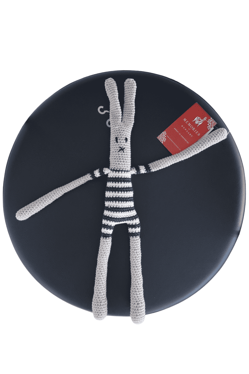 Knitted Bunny Plush Made in Hungary