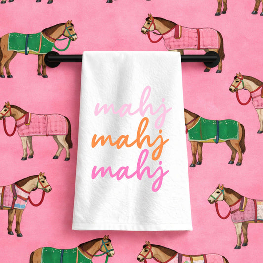 Mahjong gift Mahjong gift towel cute mahjong hostess