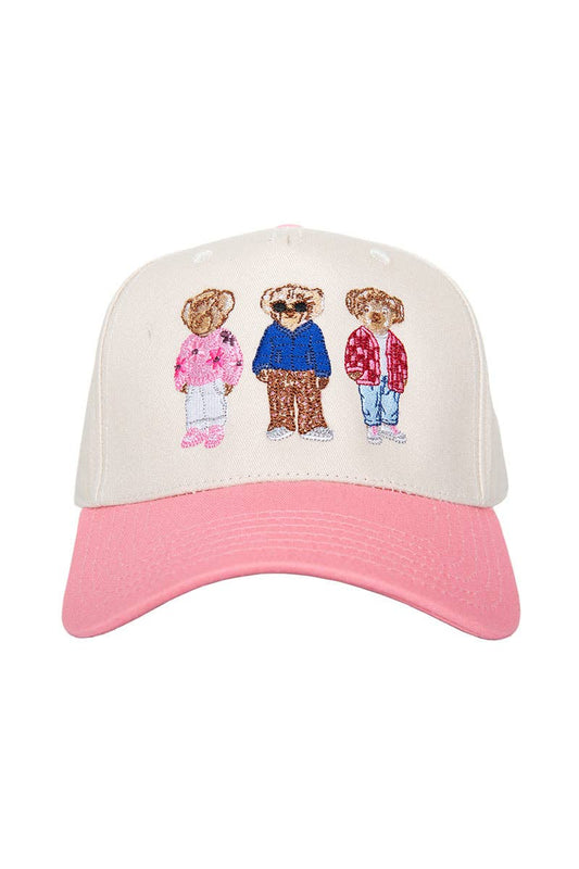 Teddy Bears Two-Toned Vintage Hat