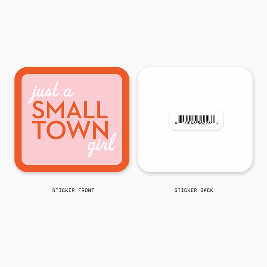 Small Town - 3" Art Sticker
