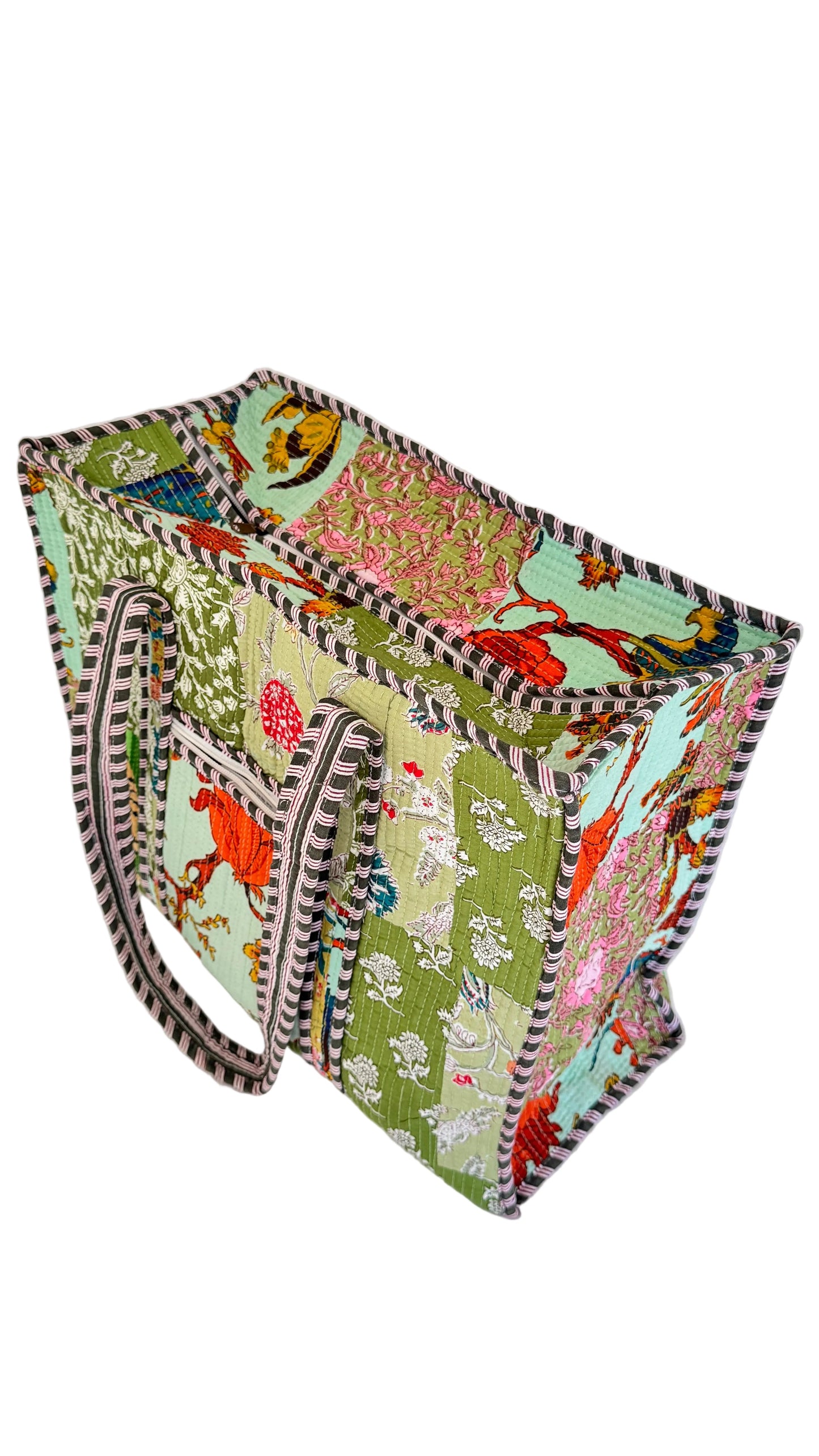 The Roots Large Patchwork Tote Bag- Various Patterns