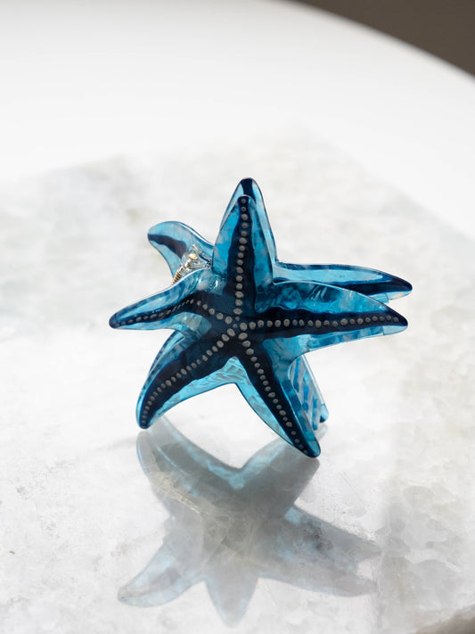 Eco Friendly Starfish Hair Clips, Large