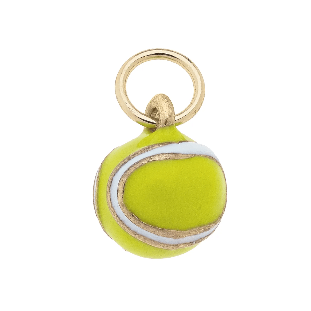 3-D Tennis Ball Charm in Neon Yellow