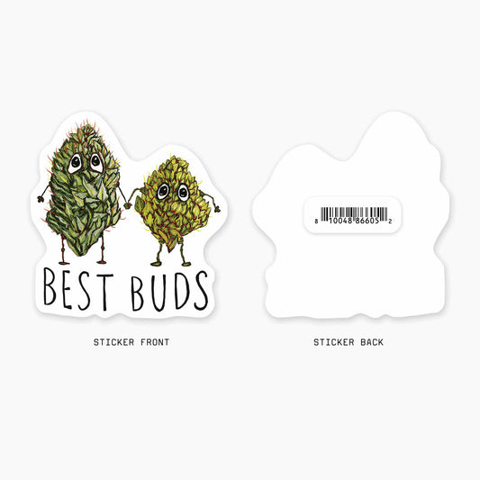 Best Buds - 3" Art Sticker