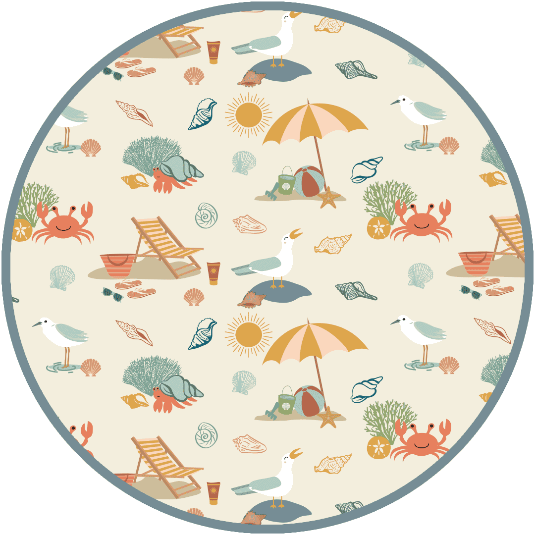Beach Day Summer Luxury Bamboo Swaddle Blanket