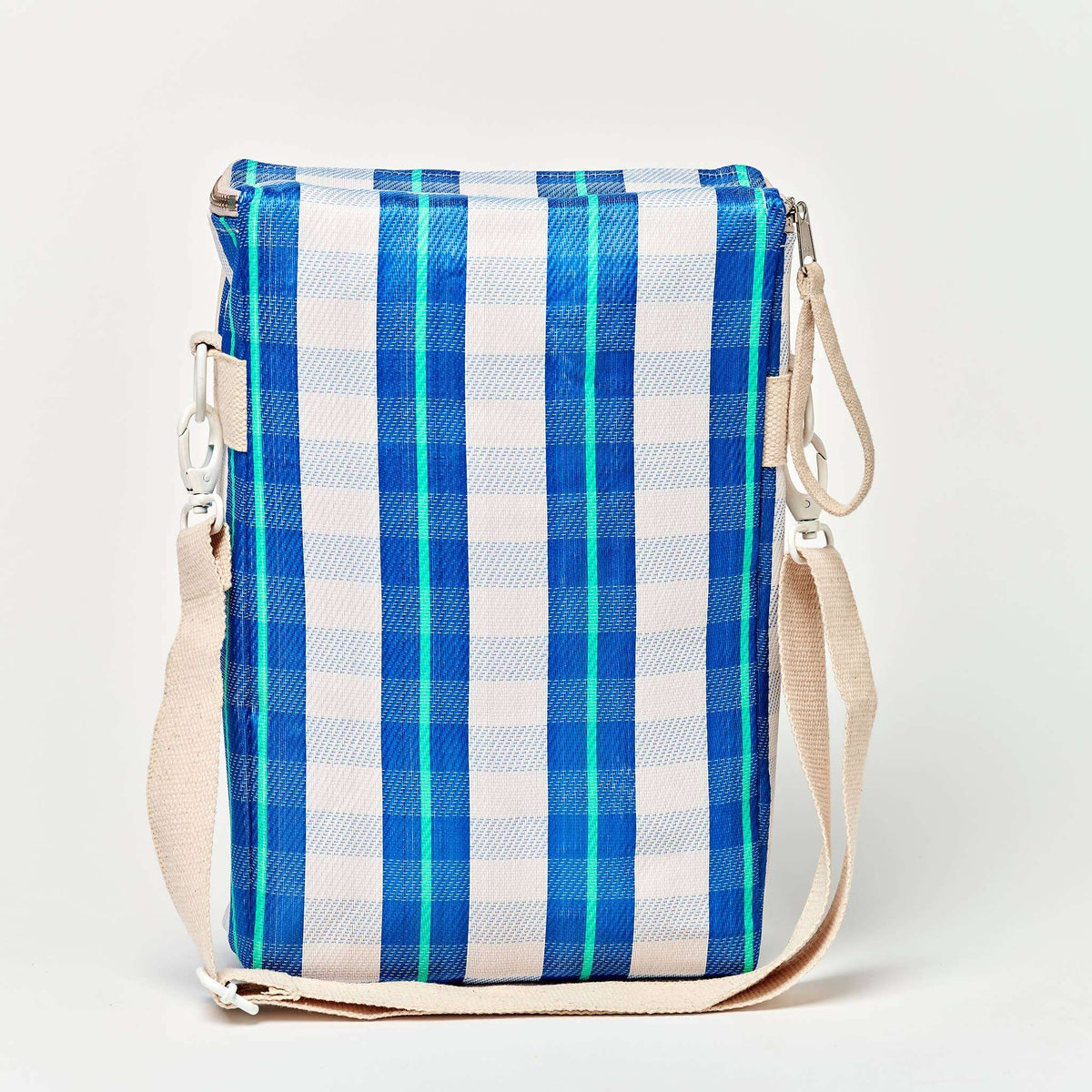 Recycled Nylon Drinks Cooler Bag La Mer Blue Neon