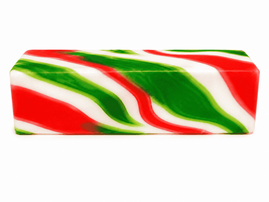 Holiday Swirl Butter Squishy – Christmas Candy Cane Slow Rise Sensory Toy