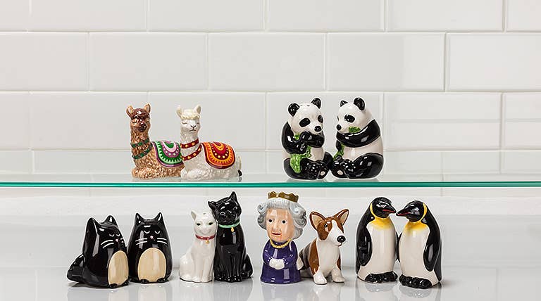 Queen and Corgi Salt & Pepper