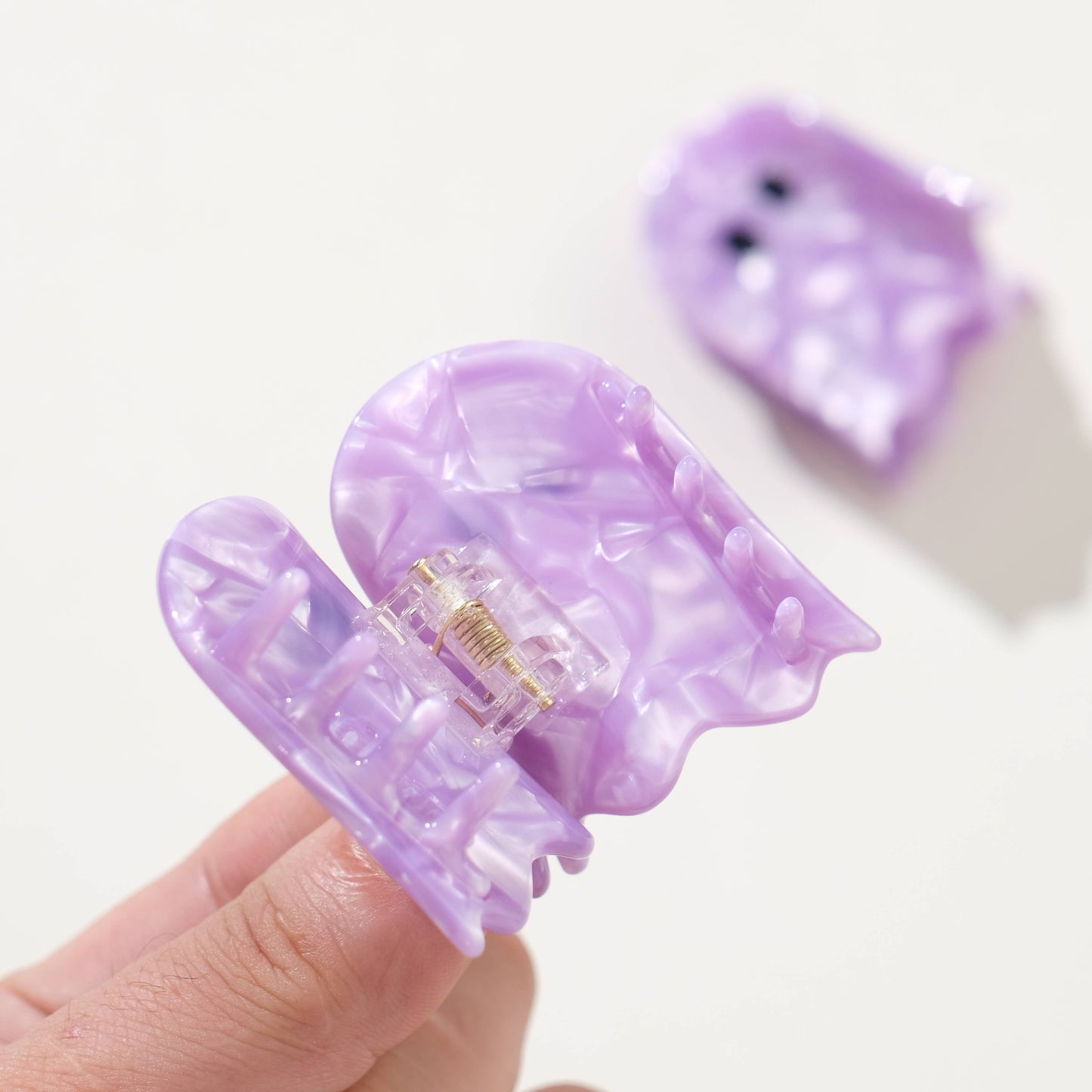 Purple Ghost Claw Clip - Small