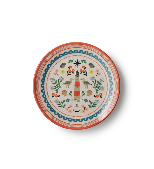 Seaside Melamine Dessert Plate Set