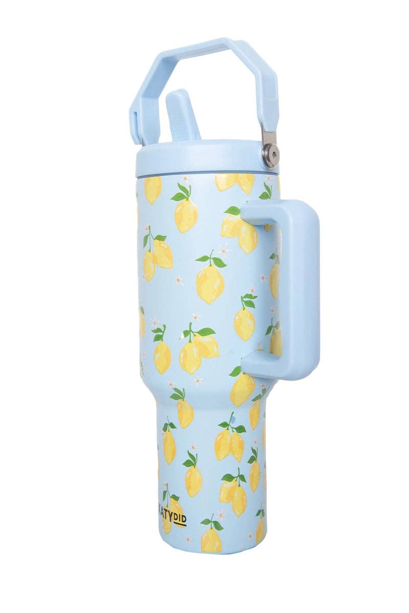 Zesty Lemons 38 Oz Tumbler Cup College Grad Gift