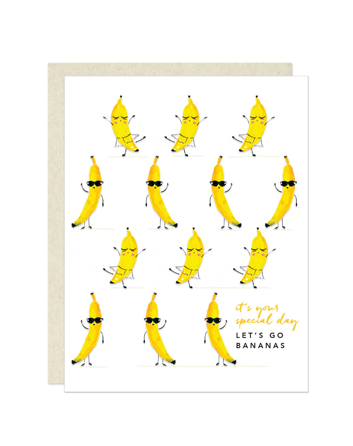 It's Your Special Day- Let's Go Bananas Greeting Card