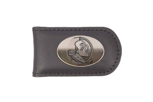 Florida State Seminoles Leather Magnetic Money Clip Wallet