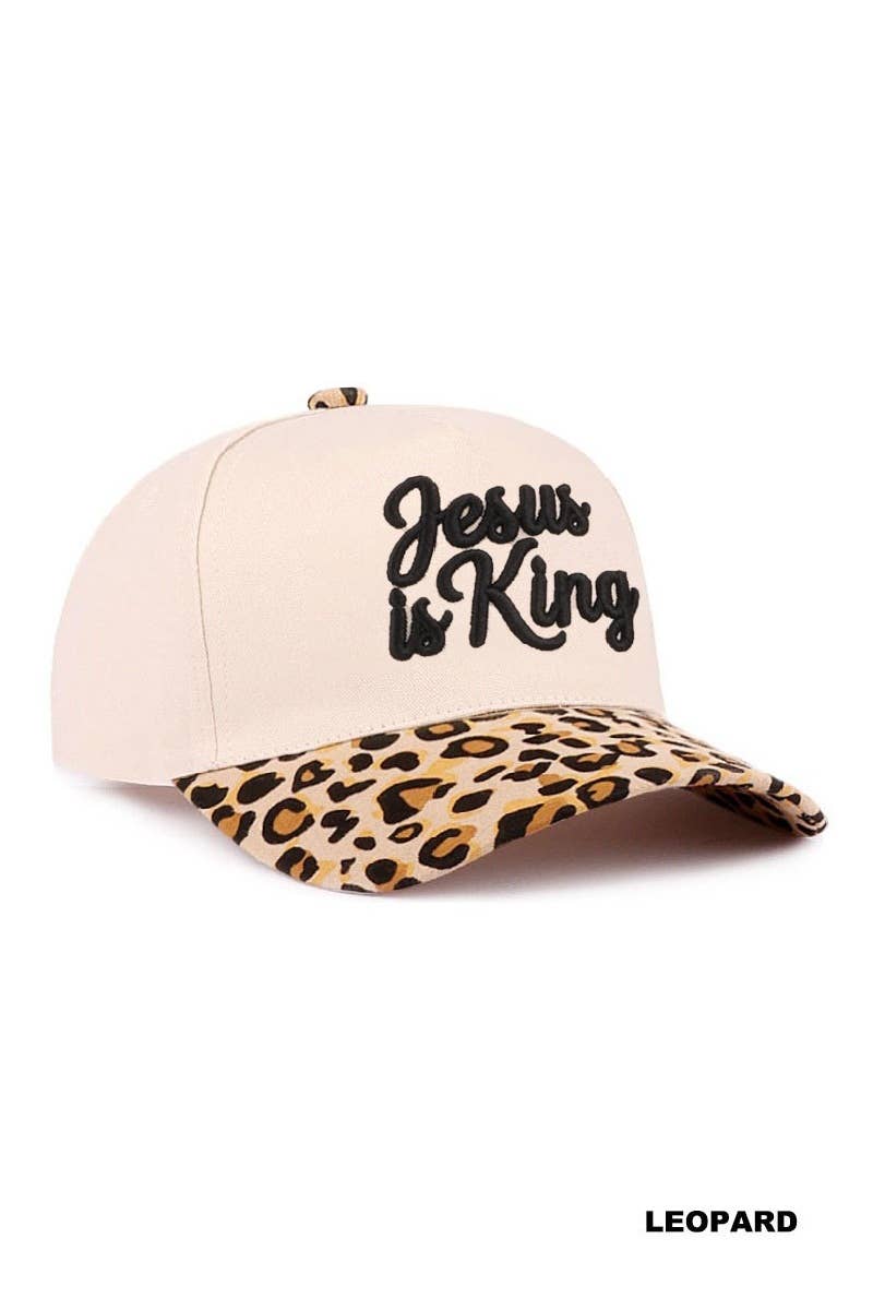 Jesus Is King Two Tone Cotton Cap