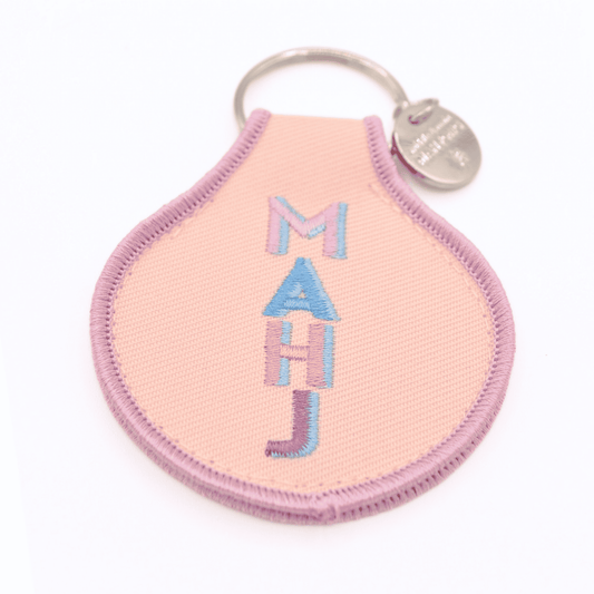 MAHJ Embroidered Keychain