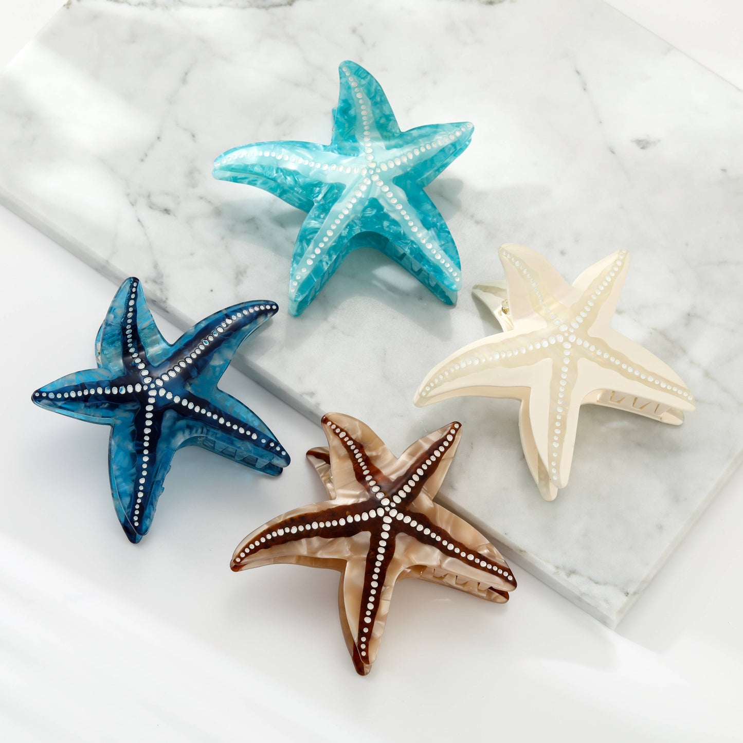 Eco Friendly Starfish Hair Clips, Large