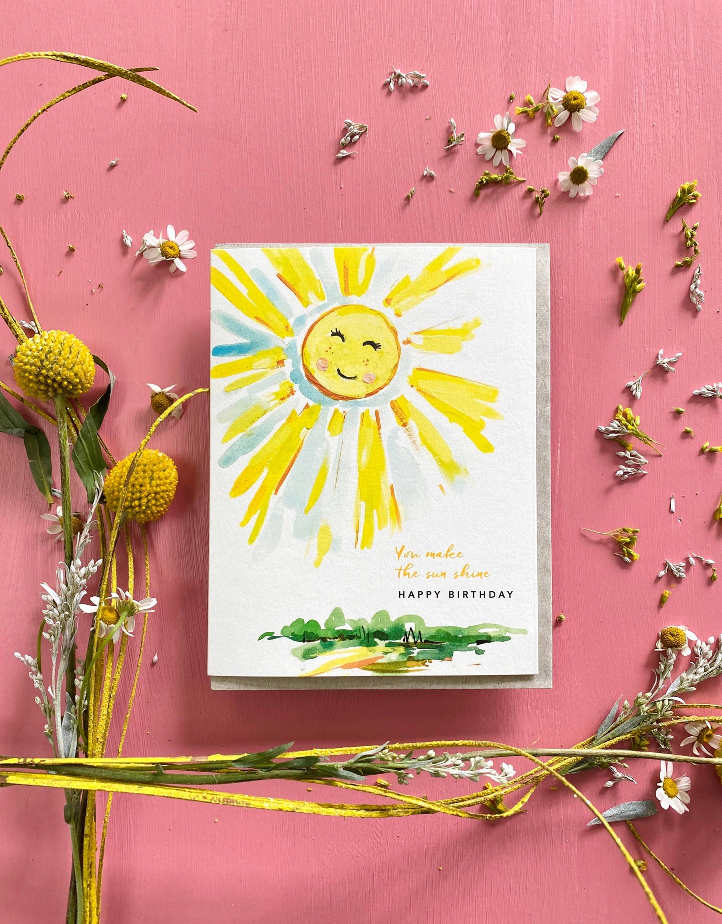 You Make The Sun Shine Birthday Card