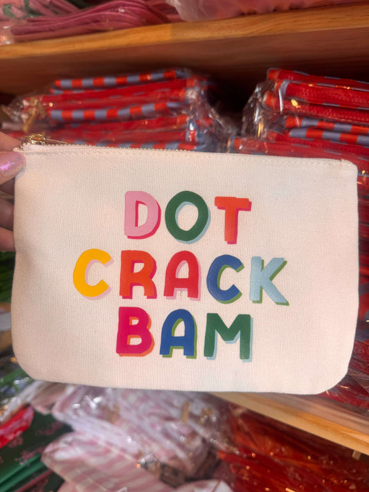 Mahjong Bag- Dot Crack Bam mahjong canvas pouch