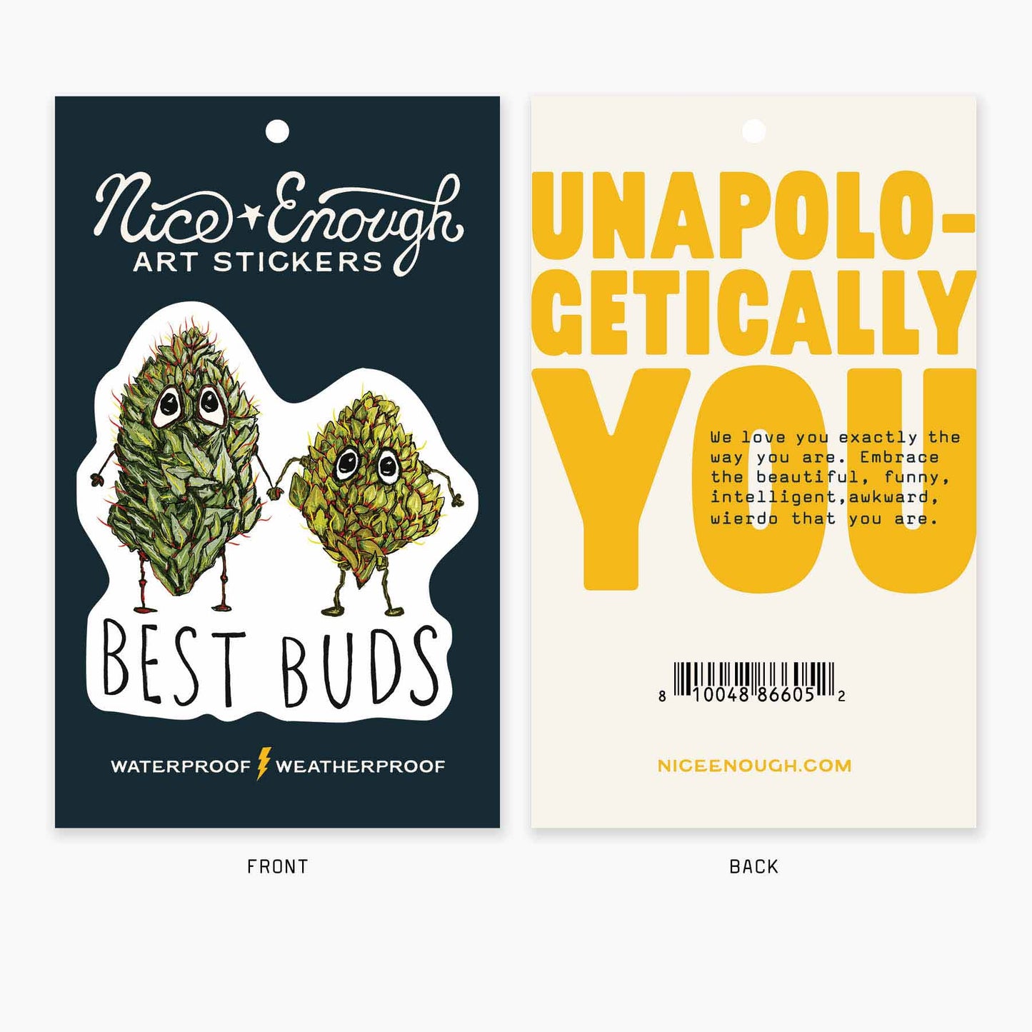Best Buds - 3" Art Sticker