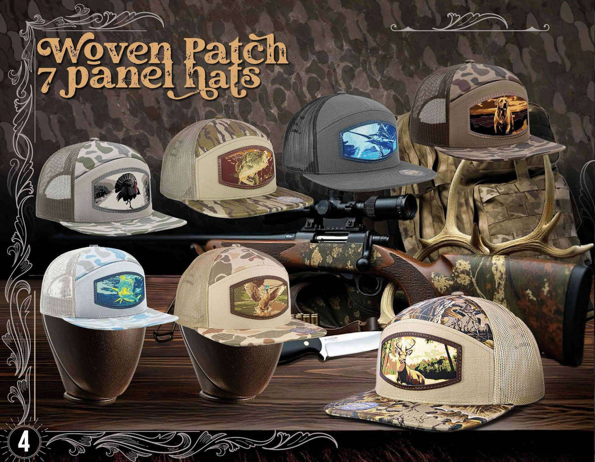 Marlin Woven Patch Old School Camo Hat.