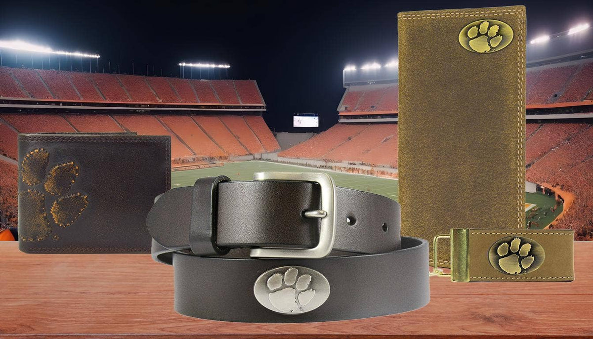 Clemson Tigers Collegiate Woven Ribbon Key Chain. Clemson University Key Fob. Clemson Tigers Gift. Brass Clasp and O-Ring.