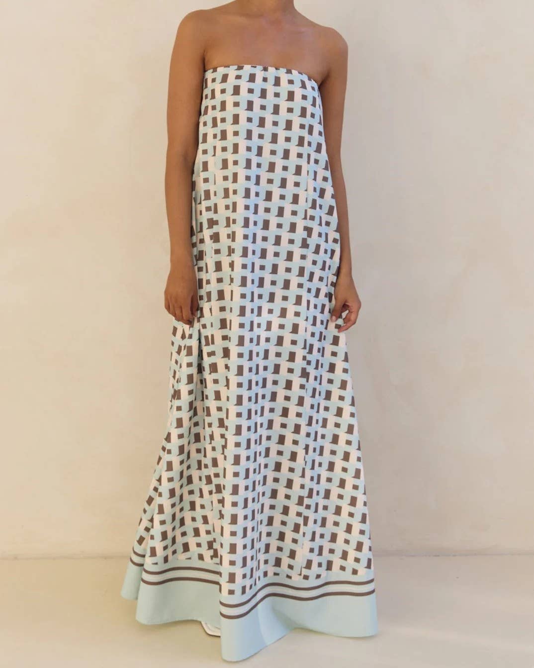Summer Sexy Tube Top Printed Swing Dress