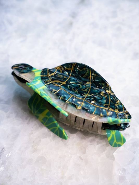 Eco Friendly Loggerhead Turtle Hair Clip, Large