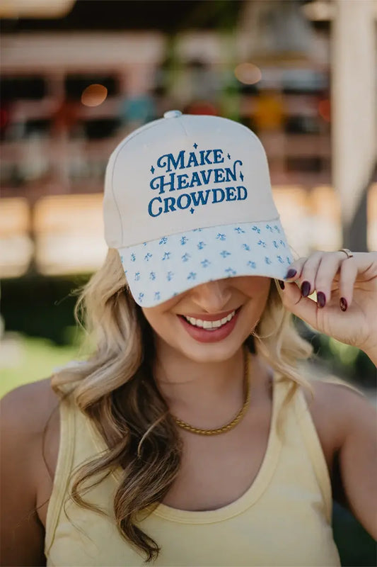 Make Heaven Crowded Vintage Trucker Hats