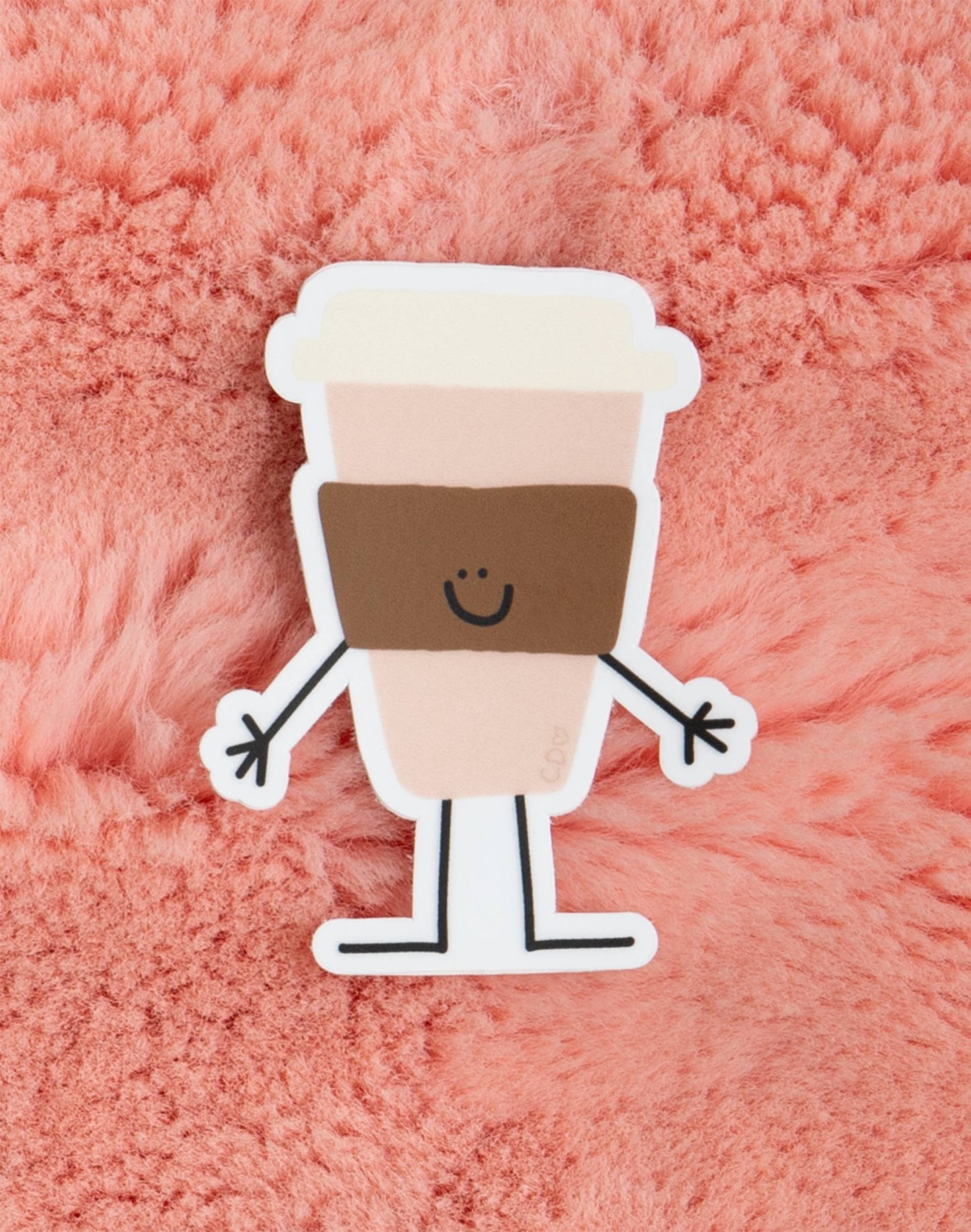 Coffee Doodle Friend Decal Sticker